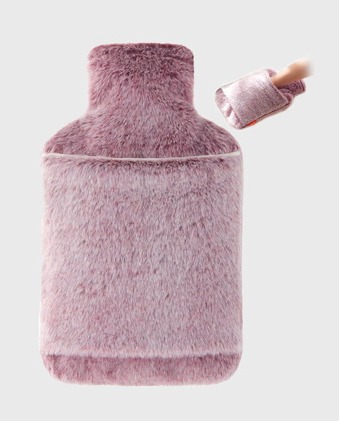 samply Hot Water Bottle with Cover - 2L Hot Water Bag with Hand Pocket, for Hand Feet Warmer