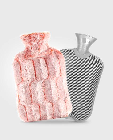 samply Hot Water Bottle with Furry Cover