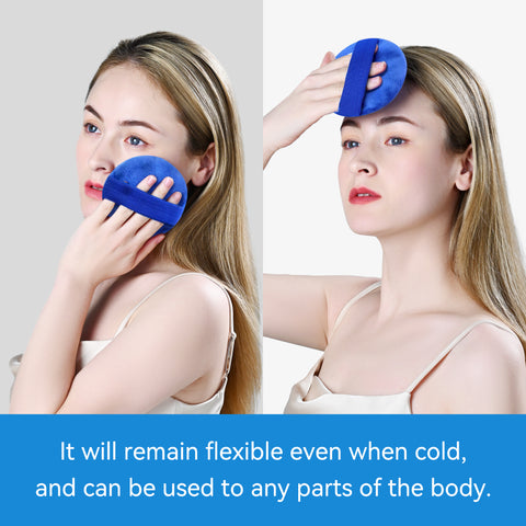 samply Small Gel Ice Packs for Boo Boos,4 Pack Mini Round Ice Packs with 2 Covers for Cold Compress