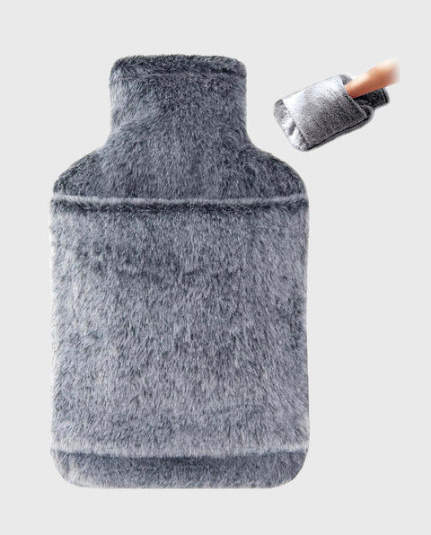 samply Hot Water Bottle with Cover - 2L Hot Water Bag with Hand Pocket, for Hand Feet Warmer