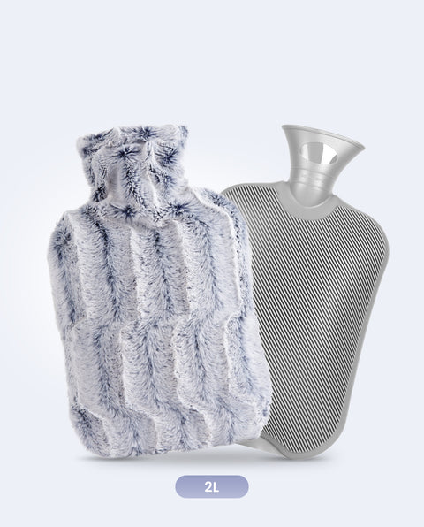 samply Hot Water Bottle with Furry Cover