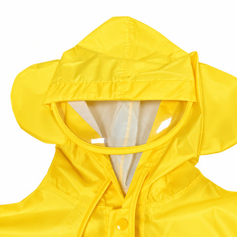 samply Kids Rain Poncho, Hooded Waterproof Raincoat for Boys and Girls