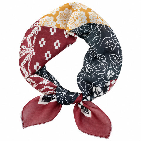 samply Women’s Vintage Print Head Scarf Bandana, Lightweight Hair Scarf for Everyday Style