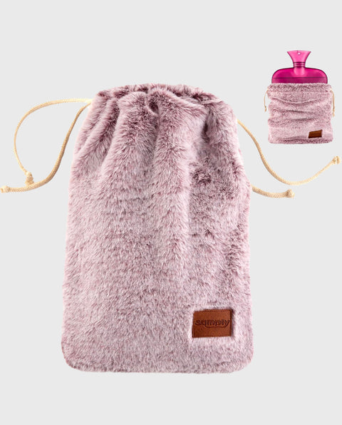 samply Hot Water Bottle with Soft Cover, 2L Hot Water Bag for Menstrual Cramps