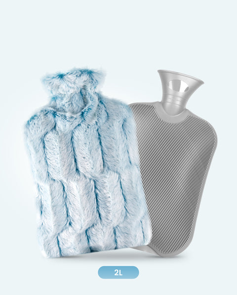 samply Hot Water Bottle with Furry Cover