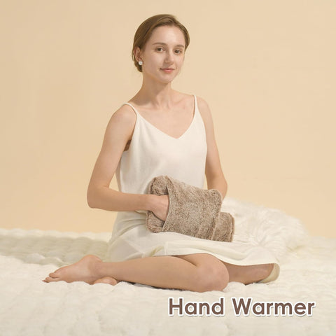 samply Hot Water Bottle with Cover - 2L Hot Water Bag with Hand Pocket, for Hand Feet Warmer