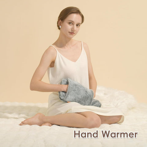 samply Hot Water Bottle with Cover - 2L Hot Water Bag with Hand Pocket, for Hand Feet Warmer